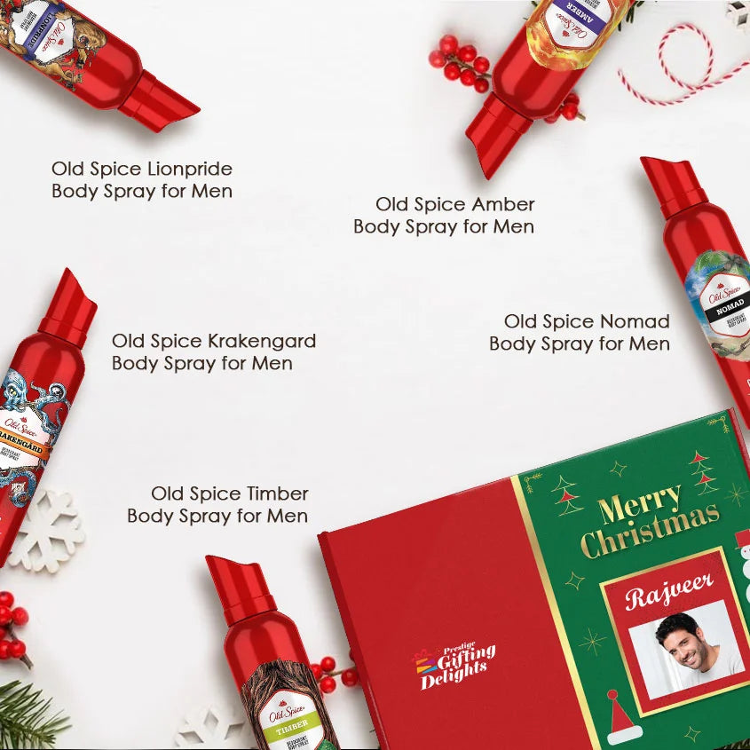 Oldspice Bundle Of 5 Deodrants christmas Gift Pack