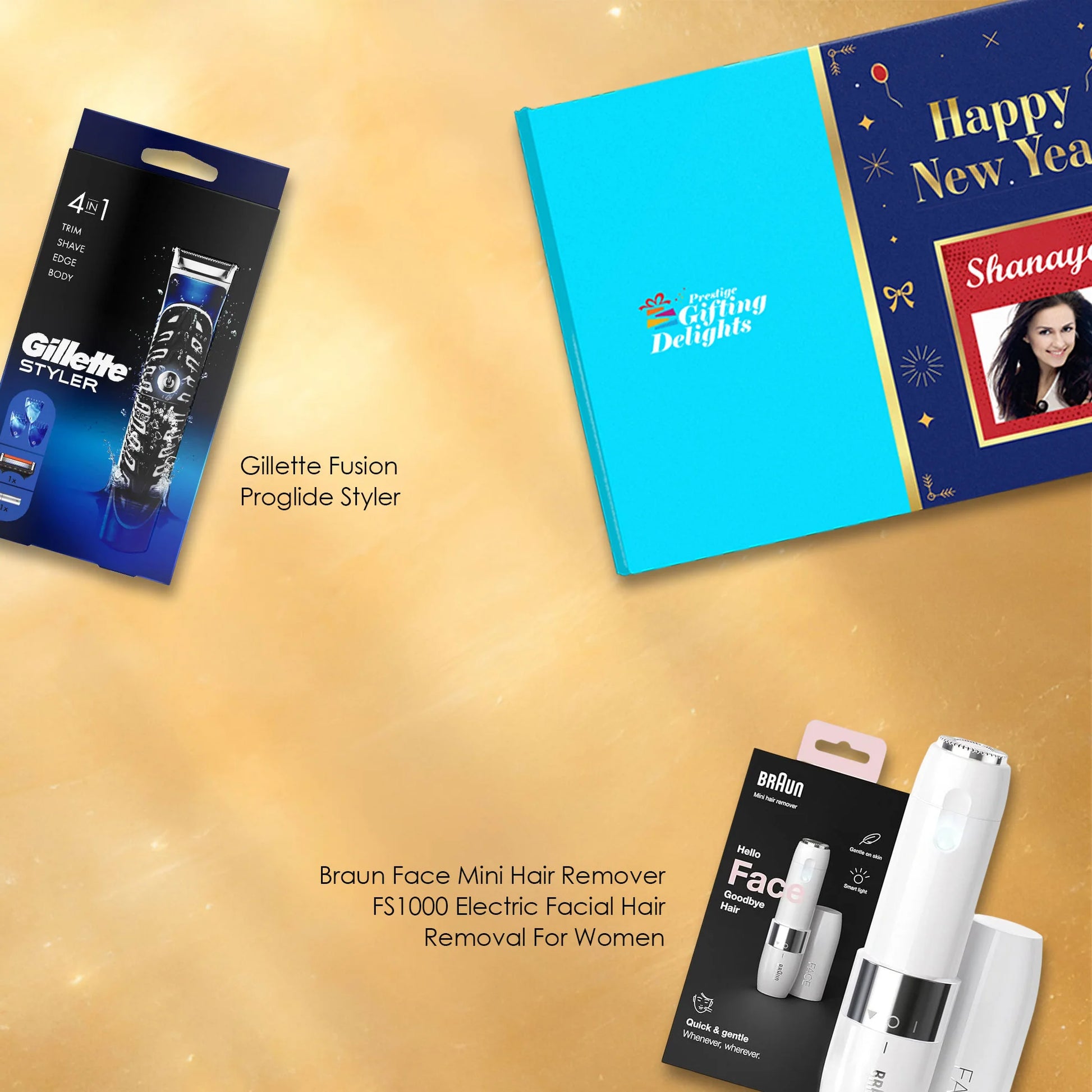 Gillette & Braun Trimmers New Year Gift Set