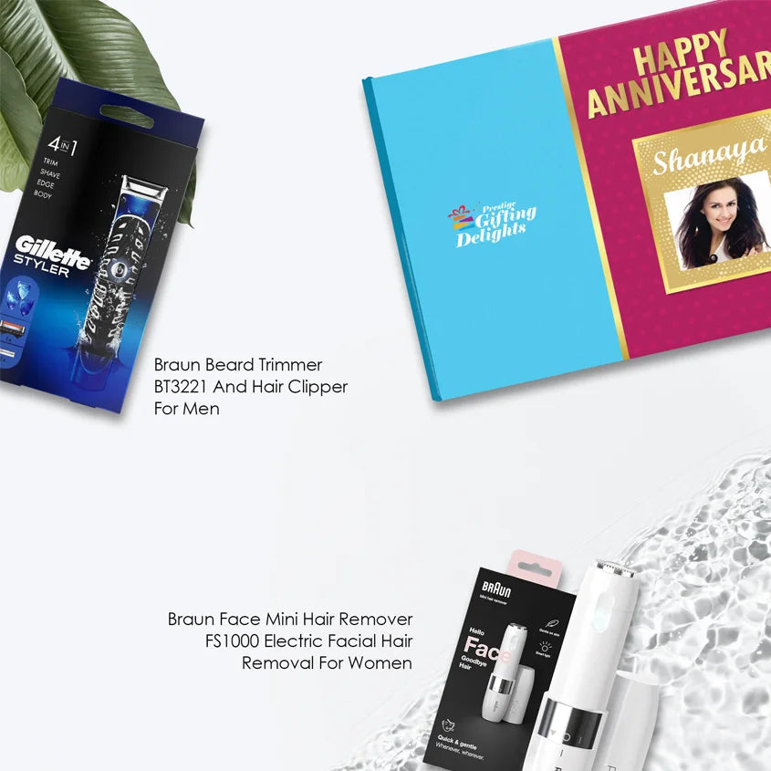 Gillette & Braun Trimmers Anniversary Gift Set