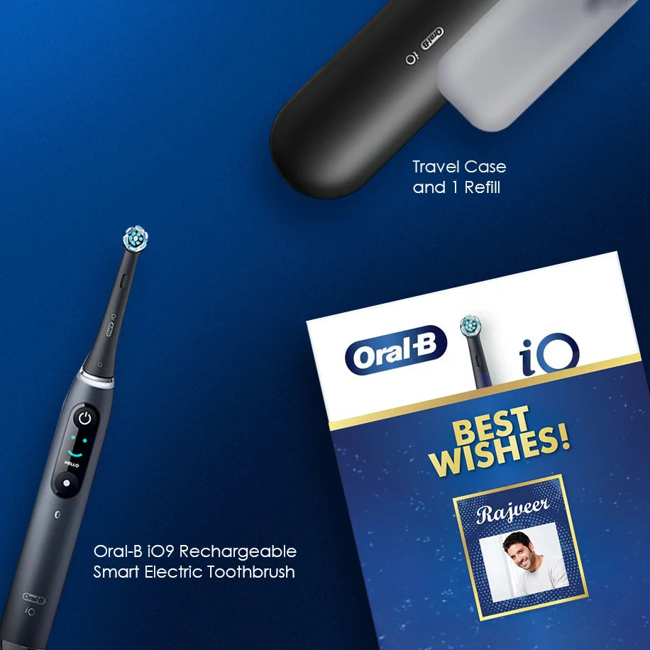 Oral-B iO9 Rechargeable Smart Electric Toothbrush Best Wishes Kit