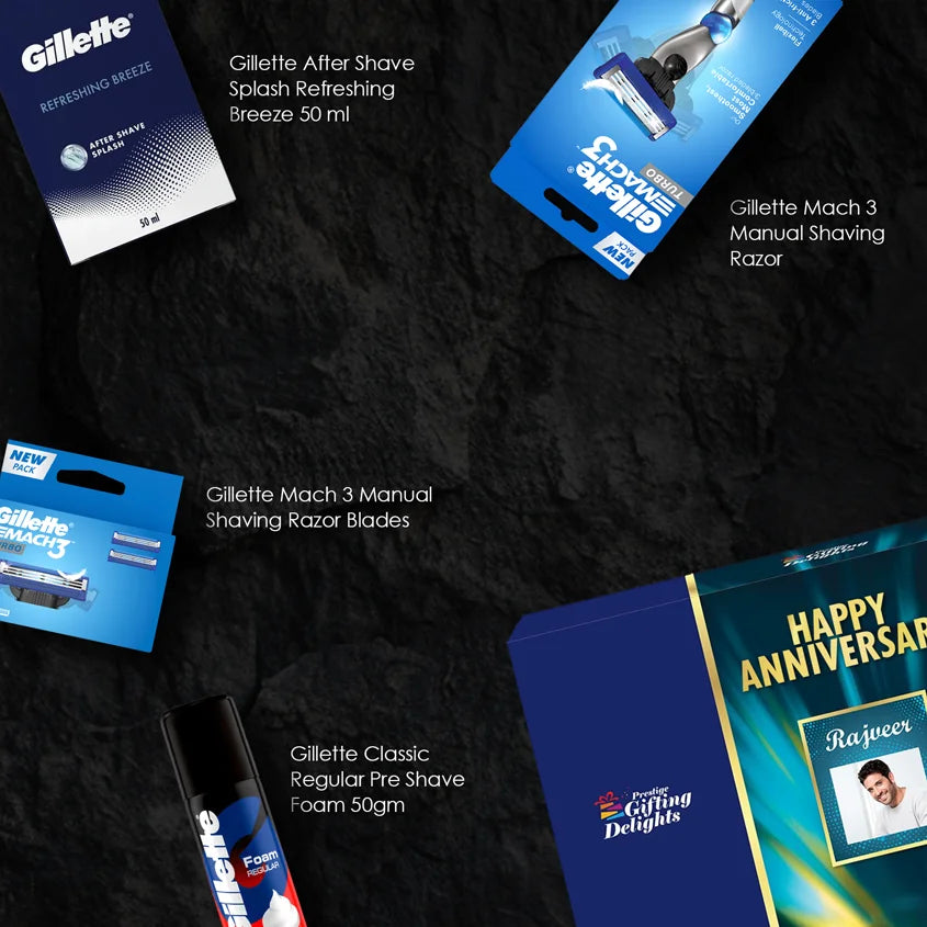 Gillette Mach3 Turbo Anniversary Gift Pack
