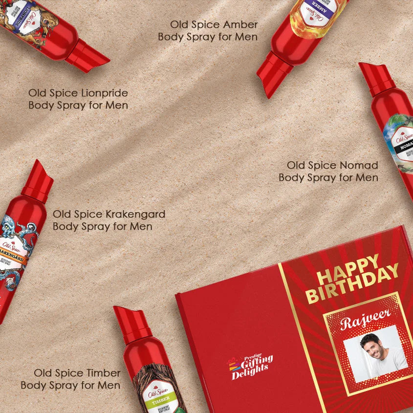 Oldspice Bundle Of 5 Deodrants Birthday Gift Pack