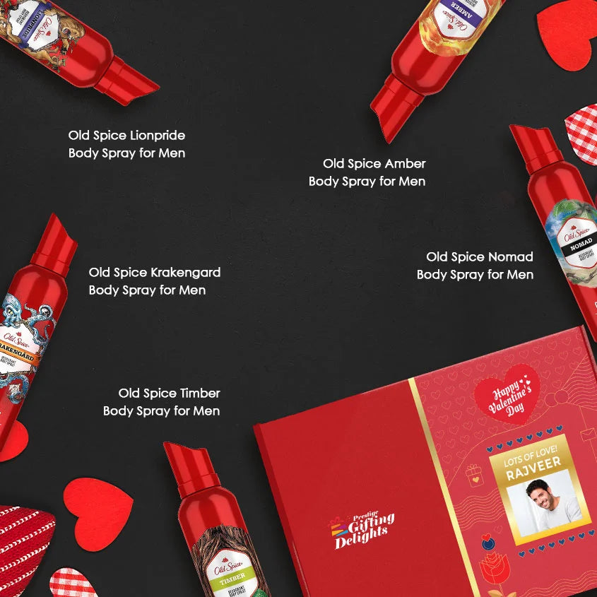 Oldspice Bundle Of 5 Deodrants Valentines Gift Pack