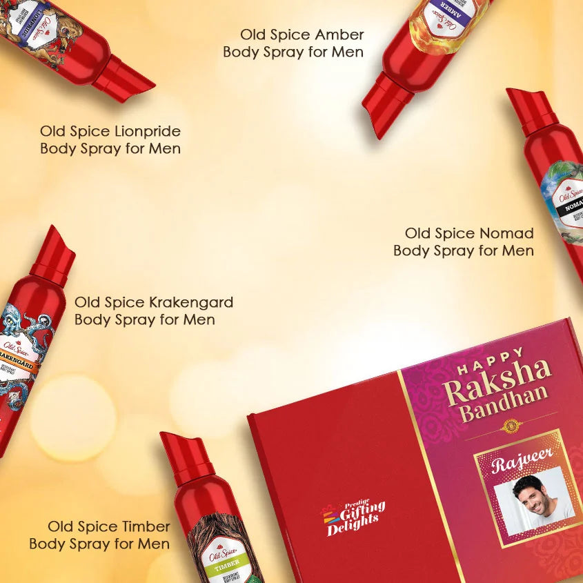 Oldspice Bundle Of 5 Deodrants Rakhi Gift Pack