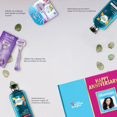 Gillette Venus Breeze & Premium Beauty Bath Anniversary Best Wishes Gift Pack