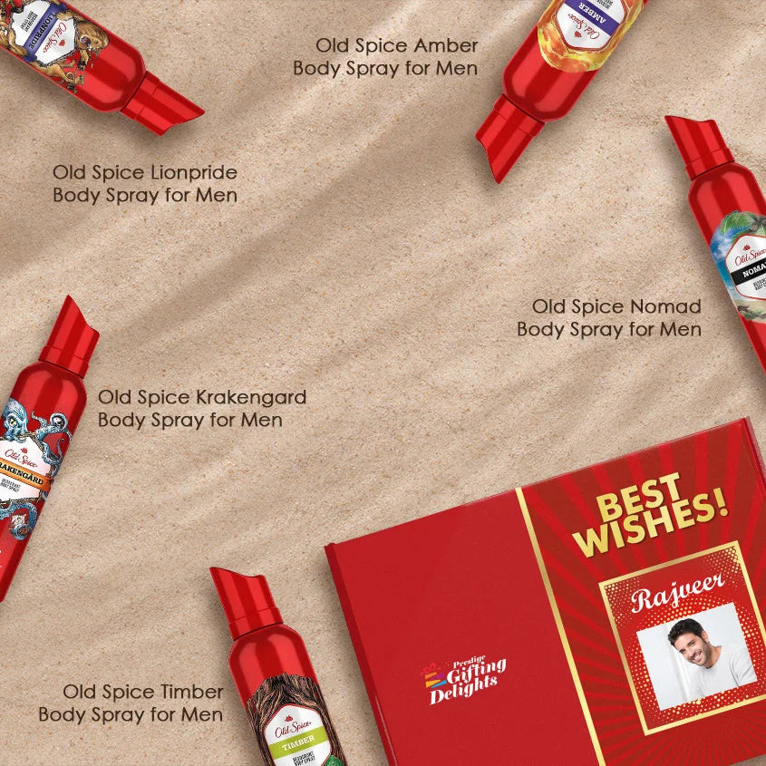 Oldspice Bundle Of 5 Deodrants Best Wishes Gift Pack