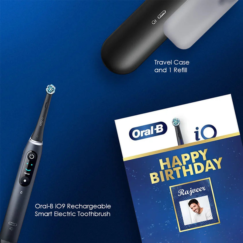 Oral-B iO9 Rechargeable Smart Electric Toothbrush Birthday Kit