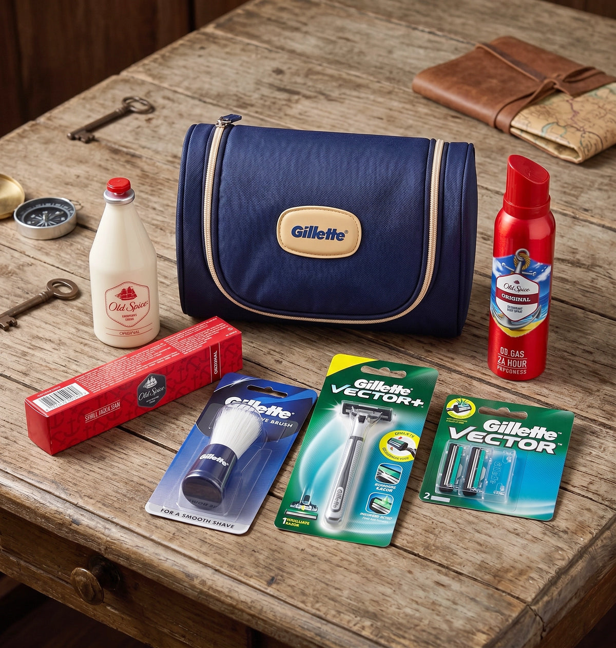 Gillette Vector travel kit