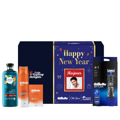 Mens Beard & Hair Premium Grooming New Year Gift Pack