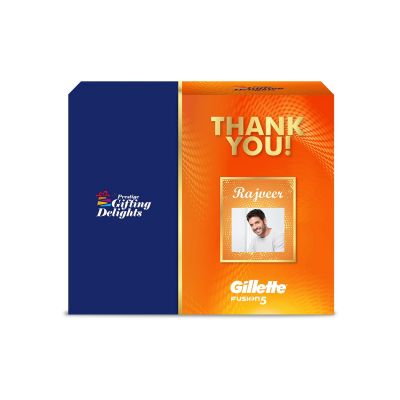 Gillette Fusion Power Razor Complete Shaving Thank You Gift Pack For Men With 4 Cartridge