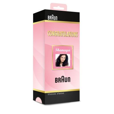 Braun Face Mini Hair Remover FS1000, Electric Facial Hair Removal Congratulation Gift Pack for Women