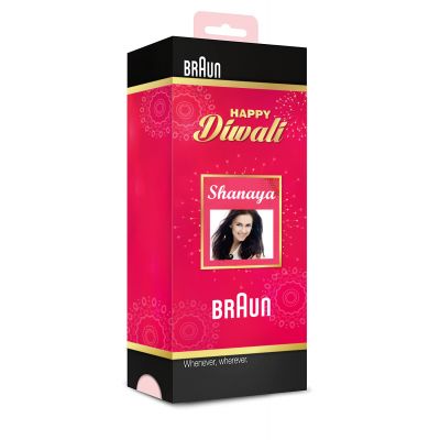 Braun Face Mini Hair Remover FS1000, Electric Facial Hair Removal Diwali Gift Pack for Women