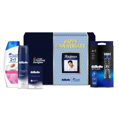 Men's Personal Care Essentials Happy Anniversary Gift Pack