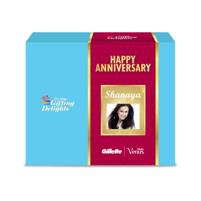 Gillette Venus + Fusion Manual Shaving & Haircare Happy Anniversary Kit For Him And Her