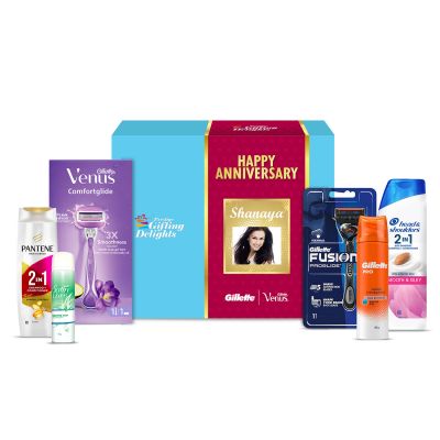 Breeze And Glide Shaving Happy Anniversary Gift Pack For The Duo