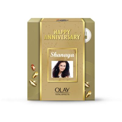 Olay Total Effect Day Cream (Spf 15), 50g & Cleanser Pack For Anti Ageing, 100g Anniversary Gift Pack