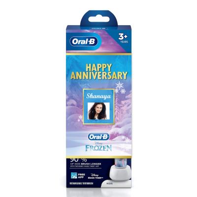 Oral-B Kids Electric Rechargeable Toothbrush Frozen Anniversary Gift Pack