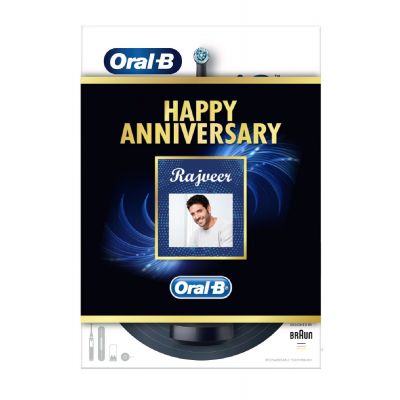 Oral-B iO8 Black Ultimate Clean Electric Toothbrush with a Travel Case Anniversary Gift Pack