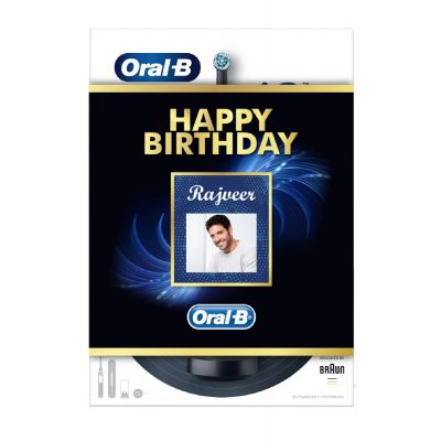 Oral-B iO8 Black Ultimate Clean Electric Toothbrush with a Travel Case Birthday Gift Pack