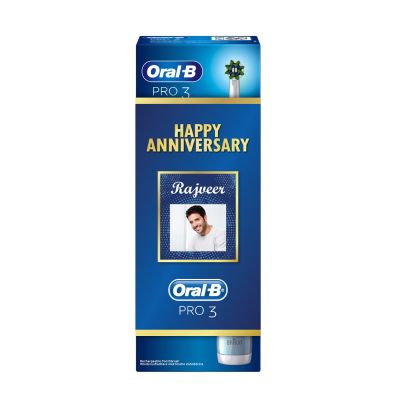 Oral B Pro 3 Electric Toothbrush with Triple Pressure Control Anniversary Gift Pack