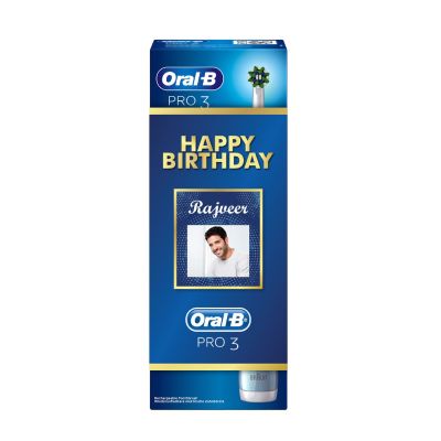 Oral B Pro 3 Electric Toothbrush with Triple Pressure Control Birthday Gift Pack