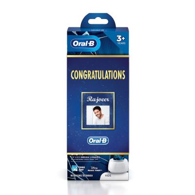 Oral B Kids Electric Rechargeable Toothbrush, Featuring Spiderman Characters Congratulation Gift Pack