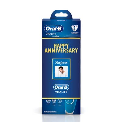 Oral B Vitality White and Clean Electric Rechargeable Toothbrush Anniversary Gift Pack