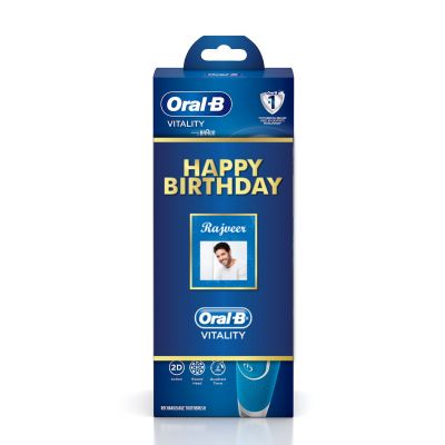 Oral B Vitality White and Clean Electric Rechargeable Toothbrush Birthday Gift Pack