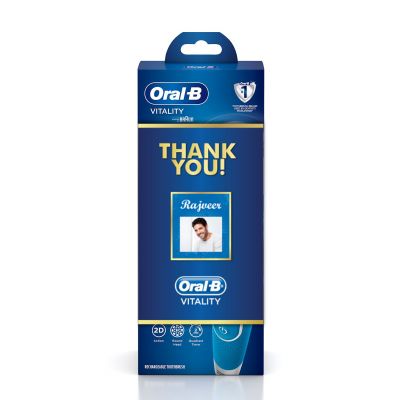 Oral B Vitality White and Clean Electric Rechargeable Toothbrush Thank You Gift Pack