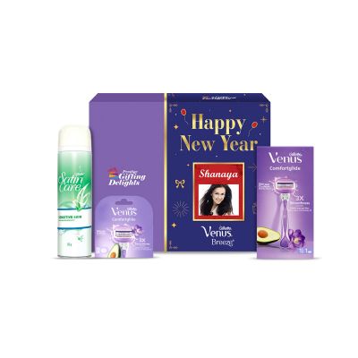 Gillette Venus Breeze Razor Shaving New Year Gift Pack for Women
