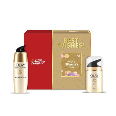 Olay Total Effect Cream and Serum Womens Day Kit