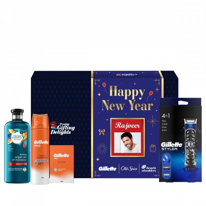 Mens Beard & Hair Premium Grooming New Year Gift Pack