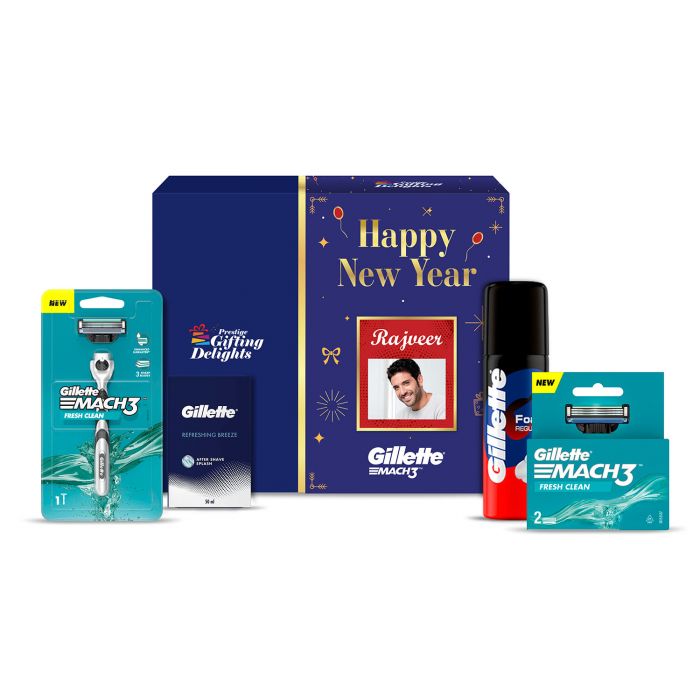 Gillette Mach3 Turbo Sensitive Soothing New Year Gift Pack
