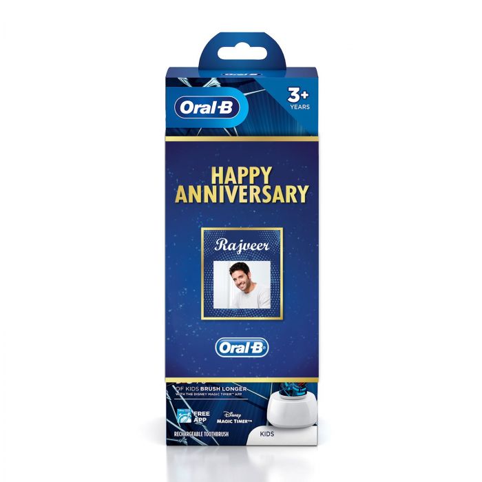 Oral B Kids Electric Rechargeable Toothbrush, Featuring Spiderman Characters Anniversary Gift Pack
