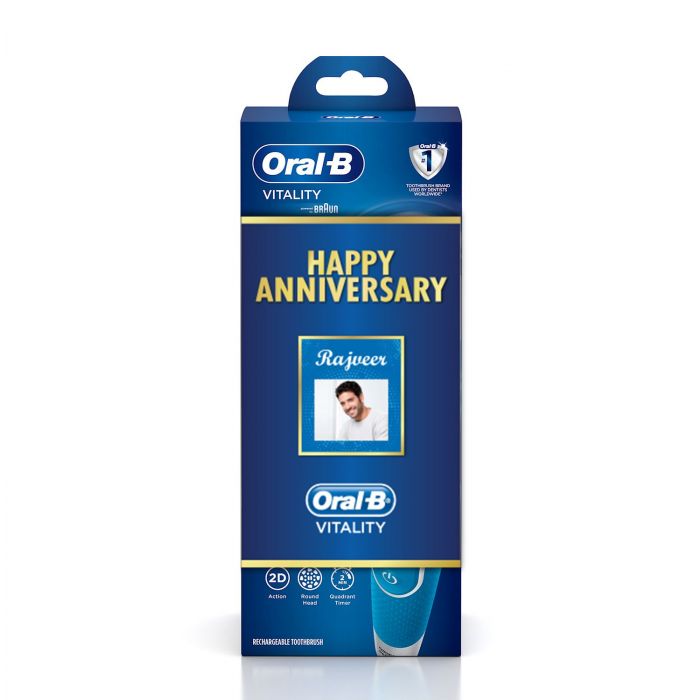 Oral B Vitality White and Clean Electric Rechargeable Toothbrush Anniversary Gift Pack