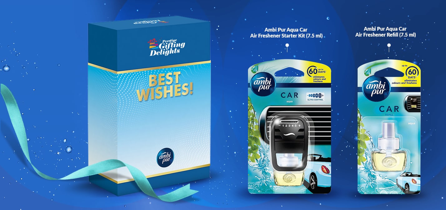 Ambi Pur Car Air Freshener Starter Best Wishes Gift Pack
