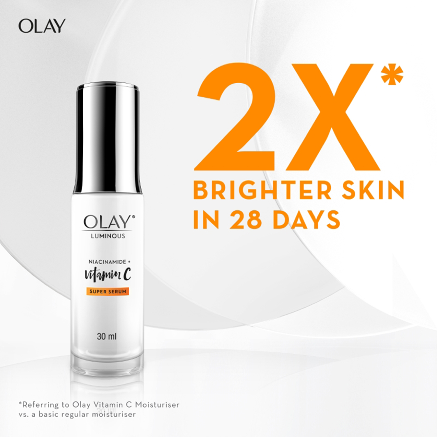 Olay Vitamin C Kit for 2X Glow – Serum + Cleanser Congratulation Gift Pack