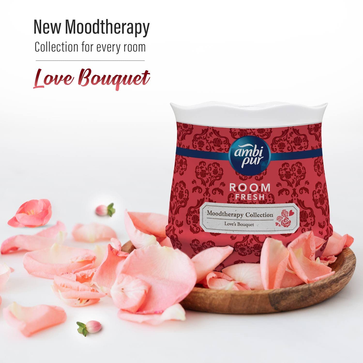Ambi Pur MoodTherapy collection Room Fresh Gel Love’s Bouquet - Rose 180 gm