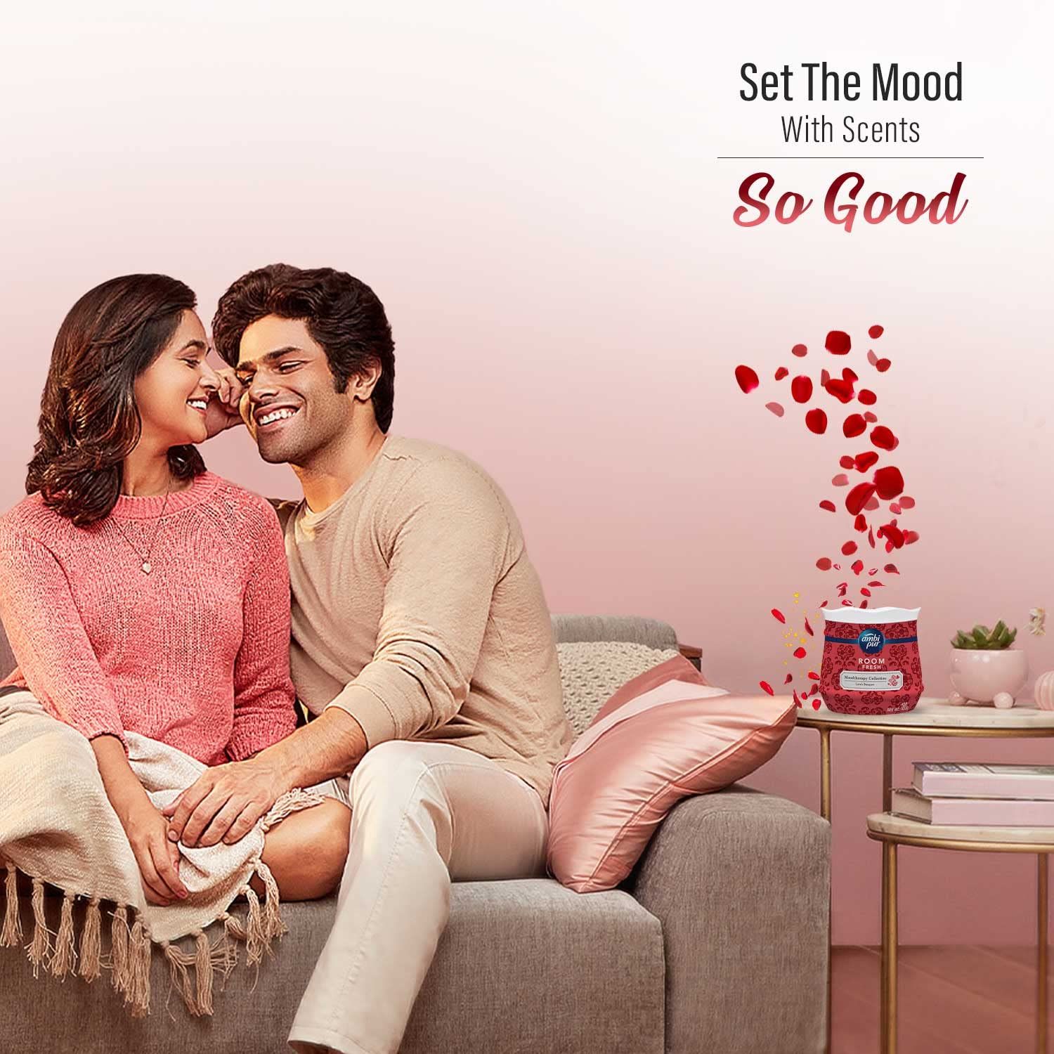 Ambi Pur MoodTherapy collection Room Fresh Gel Love’s Bouquet - Rose 180 gm