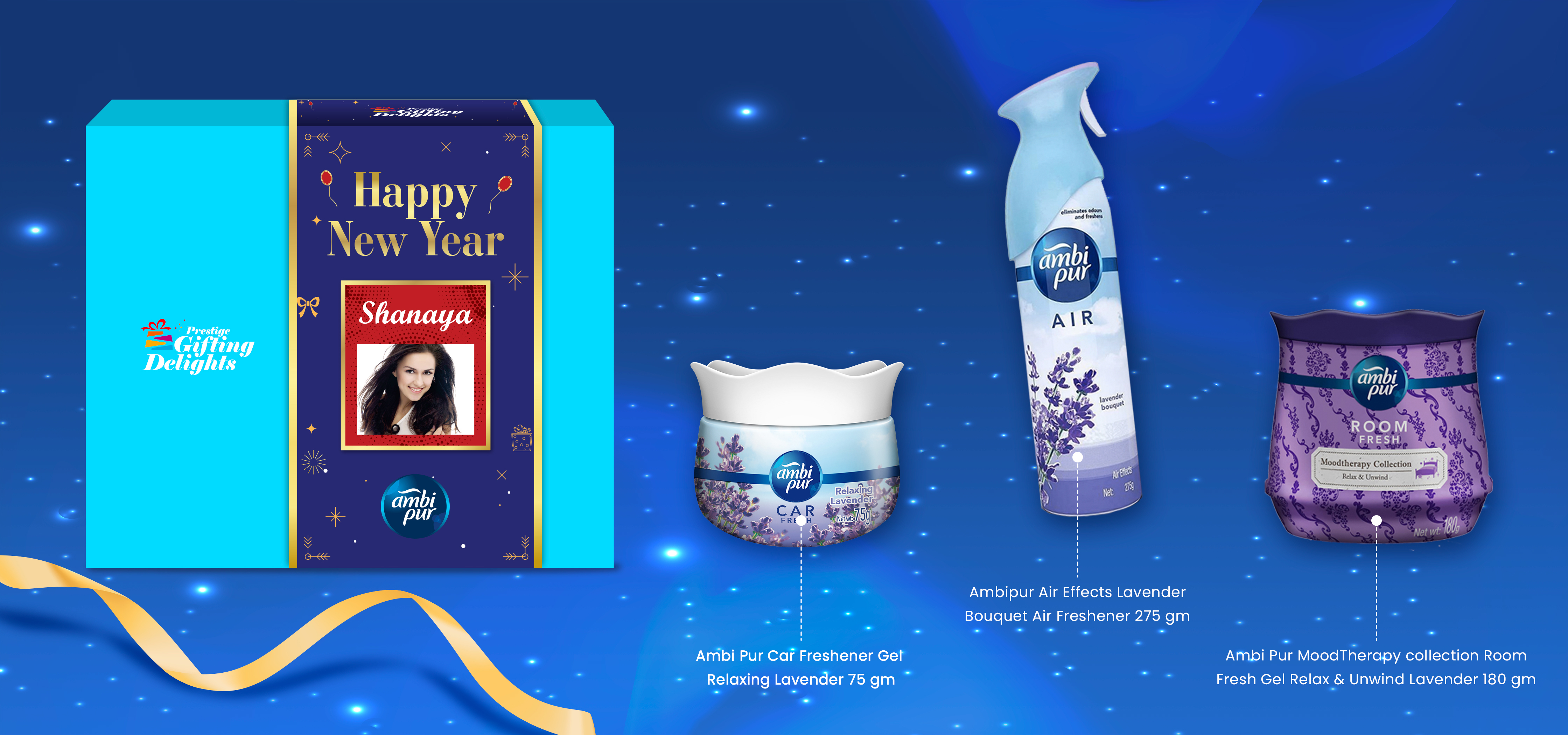 Ambipur Lavender New Year Trio Gift Pack