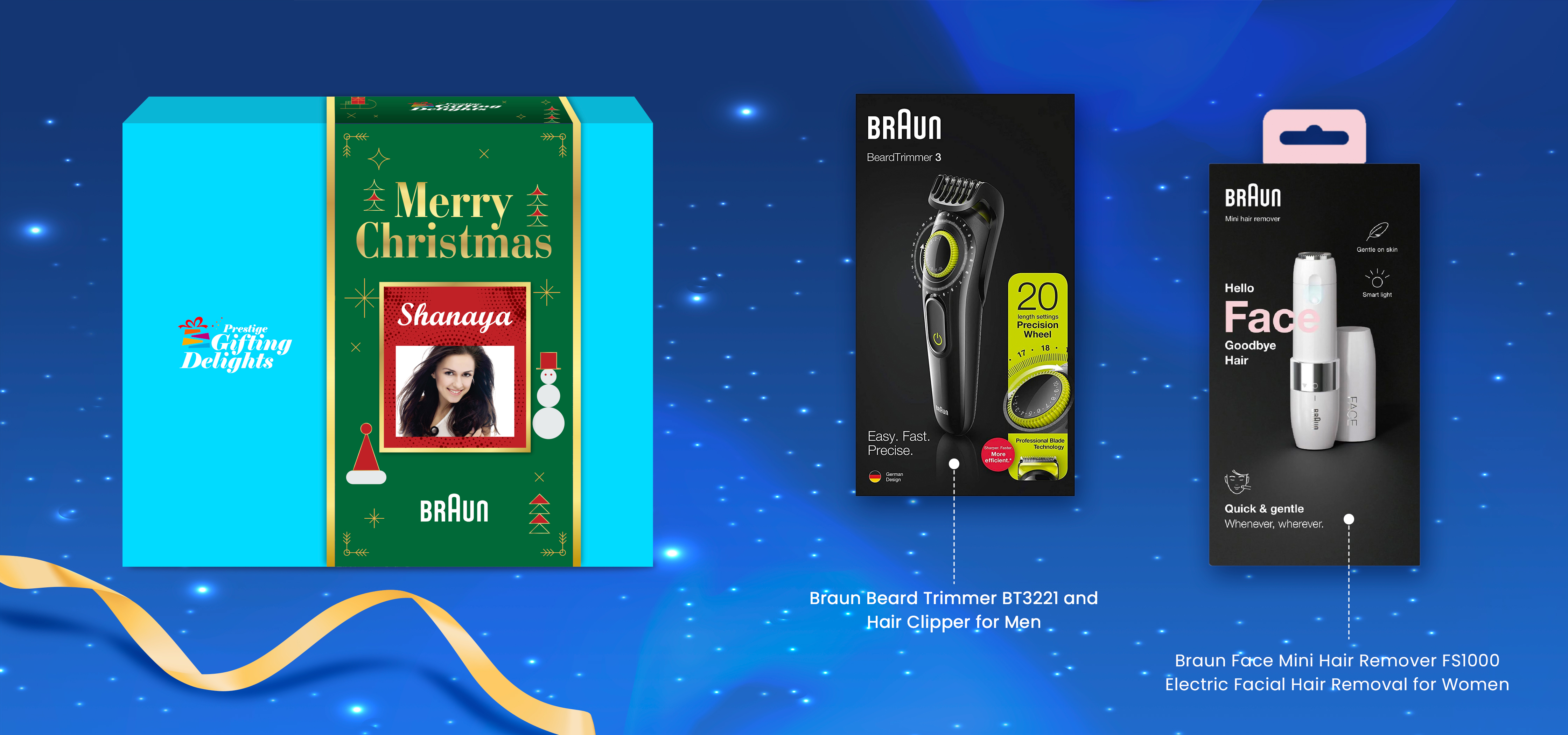 Braun Trimmers Christmas Gift Set For The Couple