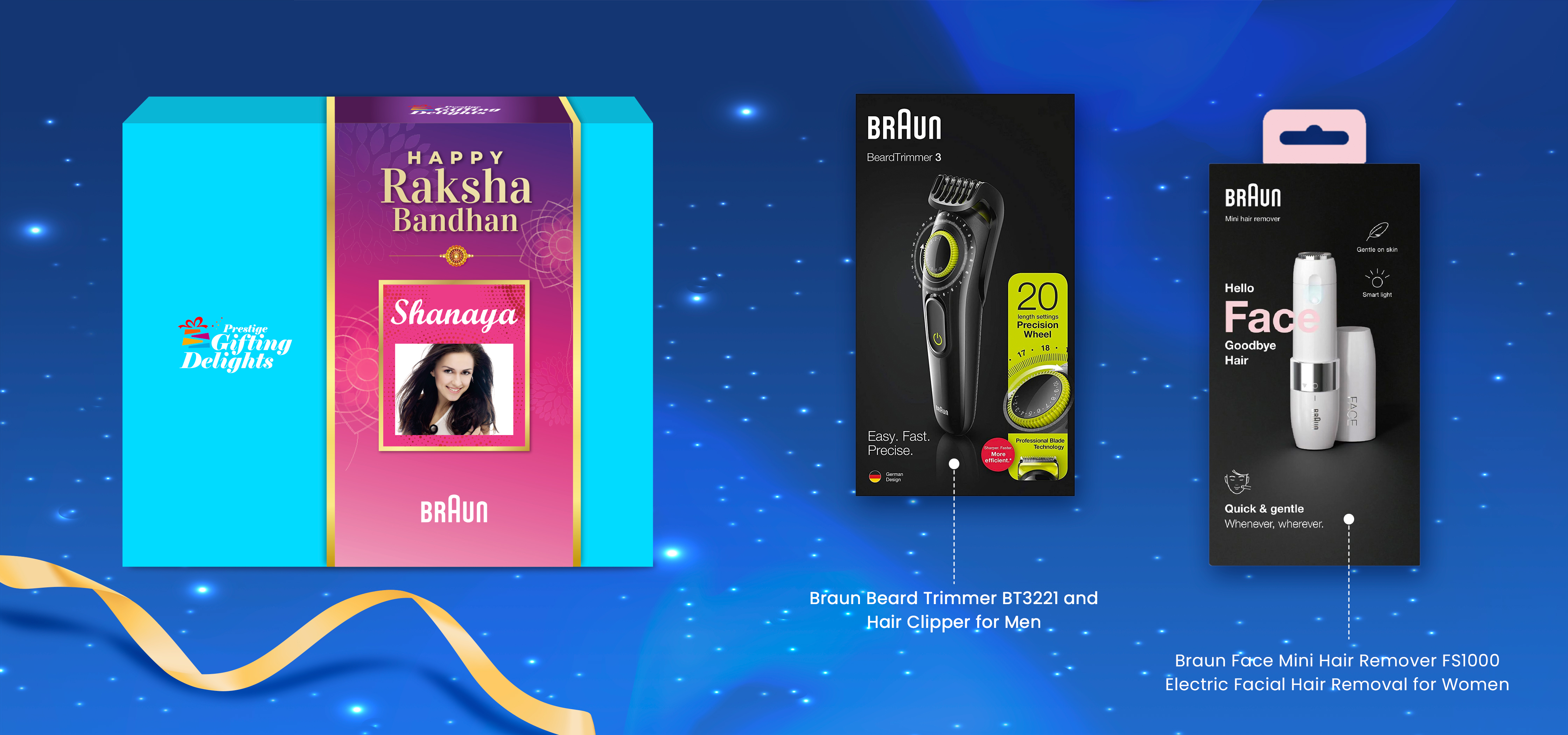 Braun Trimmers Rakhi Gift Set For The Couple