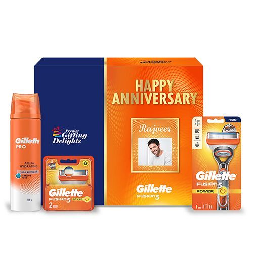 Gillette Fusion Power Razor Shaving Anniversary Gift Pack for Men