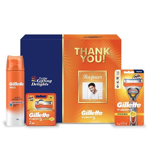 Gillette Fusion Power Razor Shaving Thank You Gift Pack for Men