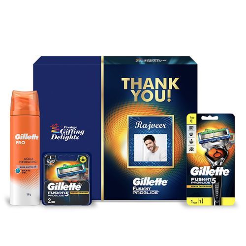 Gillette Fusion Proglide Razor Shaving Thank You Gift Pack for Men