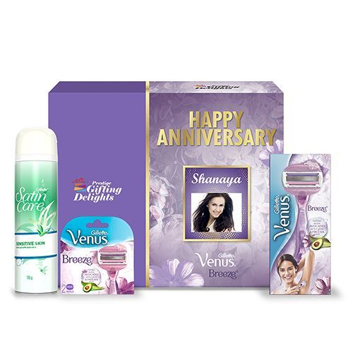 Gillette Venus Breeze Razor Shaving Anniversary Gift Pack for Women