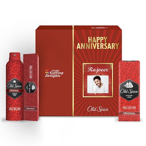 Old Spice Original Perfume Personal Grooming Anniversary Gift Set for Men