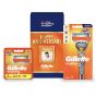 Gillette Fusion Razor Shaving Anniversary Gift Pack for Men with 4 Cartridge