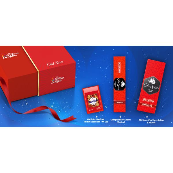 Old Spice Original Deodorant Personal Grooming Birthday Gift Set for Men