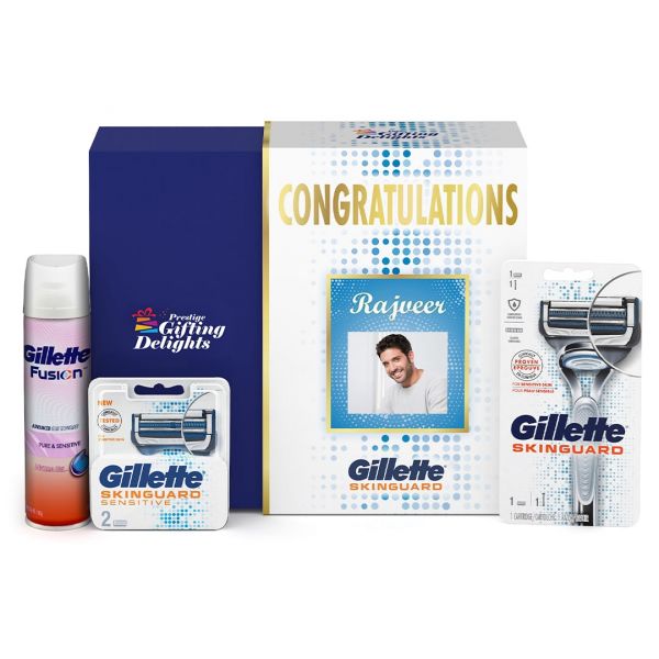 Gillette Skinguard Razor Shaving Congratulations Gift Pack for Men